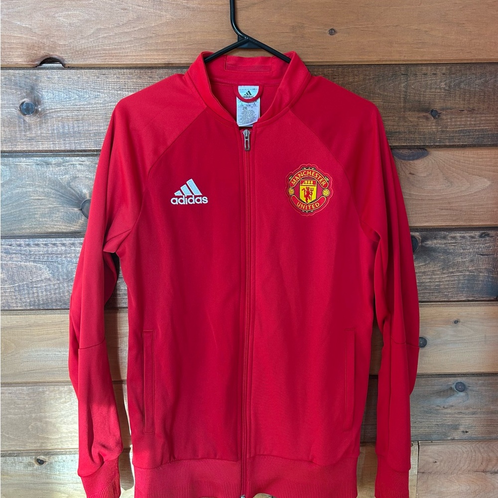 Adidas Youth Manchester United 2016-2017 Zip-Up - Youth XL